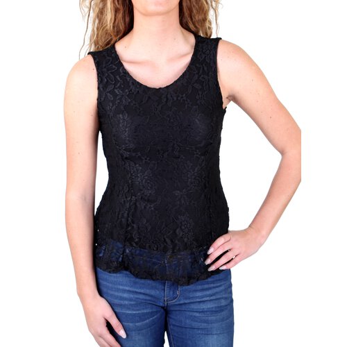 Madonna Top Damen DOTTA Faded Spitze mit Rcken-Reiverschluss MF-741403