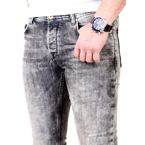 VSCT Herren Jeans Anthony Slim Fit 5-Pocket Hose V-5641228 Schwarz