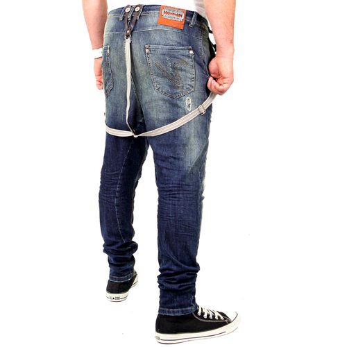 VSCT Jeans Herren Brad Slim Fit Tinted mit Hosentrger V-5641367 Blau W33 / L32