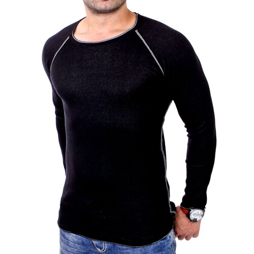 Redbridge Sweatshirt Herren Slim Fit Rundhals Pullover Langarm RB-3010