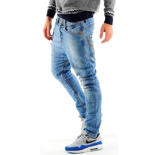 VSCT Jeans Herren Kyoto Low Crotch Denim Clubwear Hose V-5640022 Blau