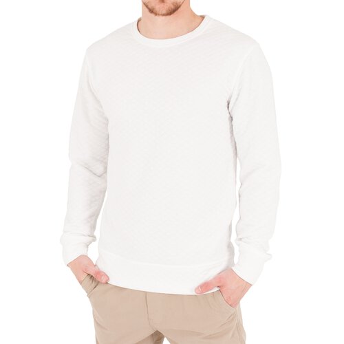 Urban Classics Sweatshirt Herren Diamond Quilt Crewneck Pullover TB-1109 Wei XL