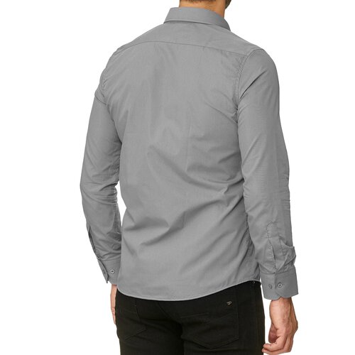 Reslad Herren Hemd Kentkragen Unicolor Langarmhemd RS-7002