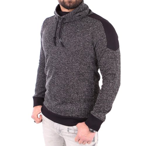 Reslad Herren Huge Collar Sweatshirt Pullover RS-105 Anthrazit XL