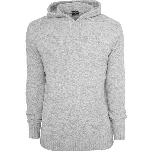 Urban Classics Sweatshirt Herren Melange Look Knitted Hoody TB-553 Grau L