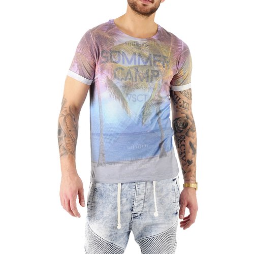 VSCT T-Shirt Herren Summer Camp Full Print Motivdruck Shirt V-5641728 S