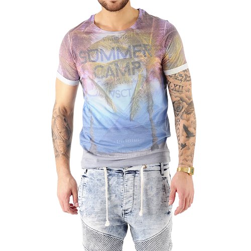 VSCT T-Shirt Herren Summer Camp Full Print Motivdruck Shirt V-5641728 S