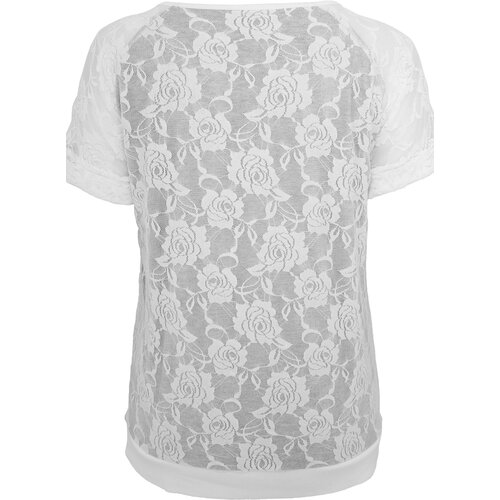Urban Classics T-Shirt Damen Double Layer Laces Kurzarm Shirt TB-715