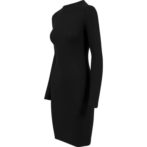 Urban Classics Damen Kleid Feinripp Longsleeve Langarm Dress TB-1340