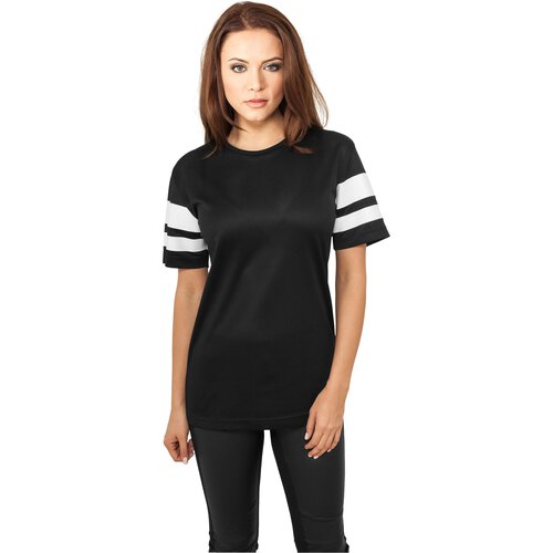 Urban Classics T-Shirt Damen Stripe Mesh Kurzarm Netz-Shirt TB-901 Schwarz XL