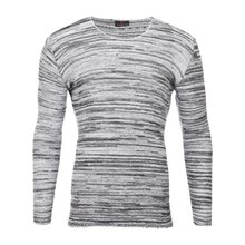 Reslad Strickpullover Herren-Pullover Melange Look...