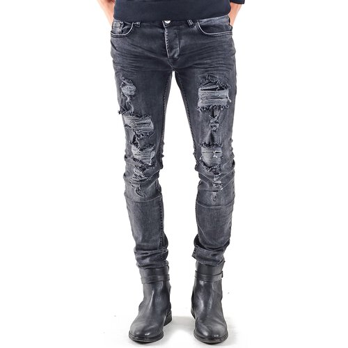 Vsct Jeans Herren Keno Rock Heavy Destroyed Look Schwarz