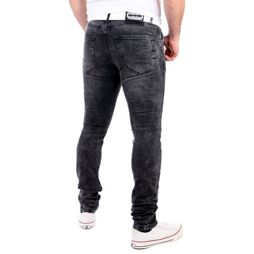 VSCT Jeans Herren Keno Rock Heavy Destroyed Look Jeans-Hose V-5641831 Schwarz W33 / L34