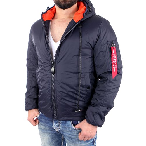 Reslad Jacke Herren Nylon Kapuzen-Jacke mit intergrierten Headset Mnner Winterjacke RS-652