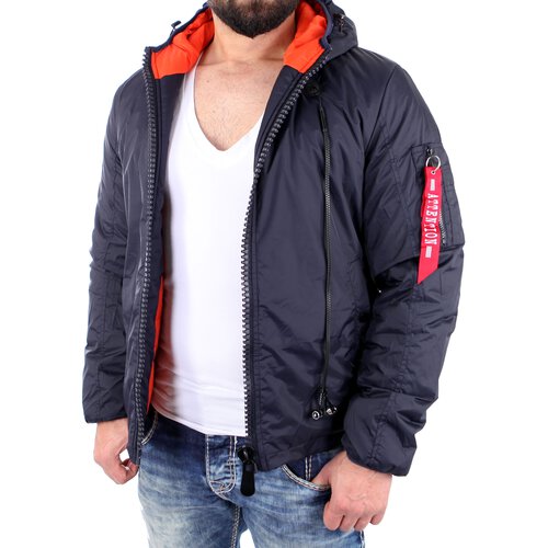 Reslad Jacke Herren Nylon Kapuzen-Jacke mit intergrierten Headset Mnner Winterjacke RS-652