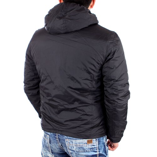 Reslad Jacke Herren Nylon Kapuzen-Jacke mit intergrierten Headset Mnner Winterjacke RS-652