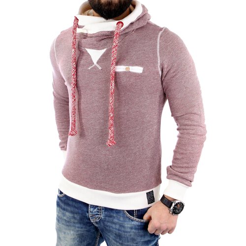 VSCT Sweatshirt Herren Vintage Kapuzen Pullover Hoodie V-5641929 Oxblood