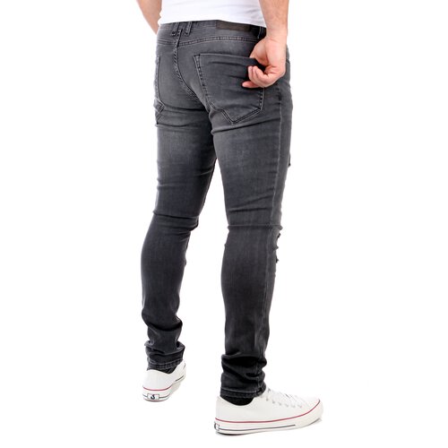 Reslad Jeans Herren Destroyed Look Slim Fit Denim Stretch Jeans-Hose RS-2062