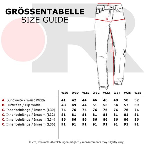 Reslad Jeans-Herren Slim Fit Basic Style Stretch-Denim Jeans-Hose RS-2063 Schwarz W34 / L30