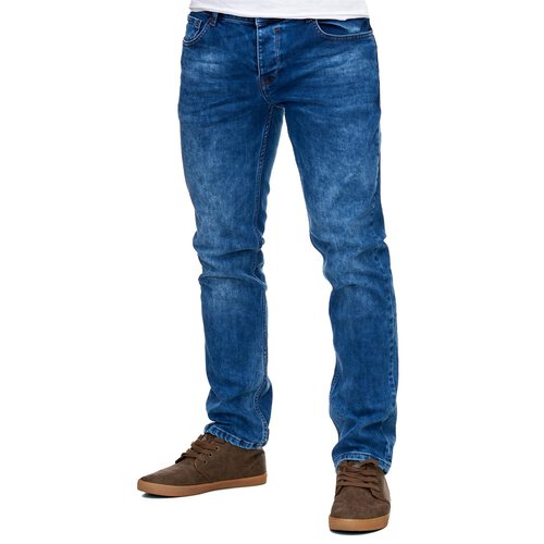 Reslad Jeans-Herren Slim Fit Basic Style Stretch-Denim Jeans-Hose RS-2063 Blau W31 / L30