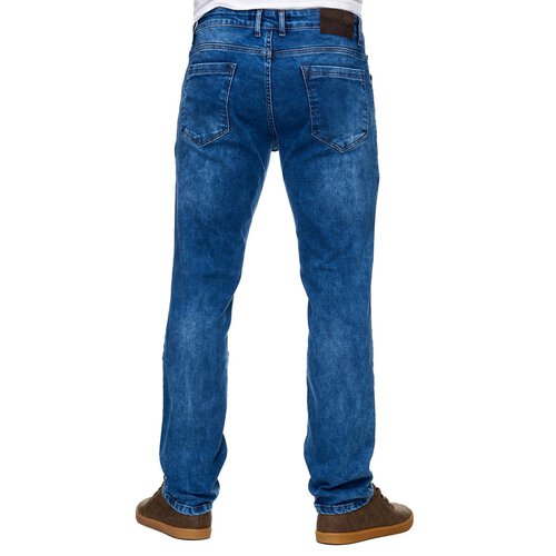 Reslad Jeans-Herren Slim Fit Basic Style Stretch-Denim Jeans-Hose RS-2063 Blau W38 / L34