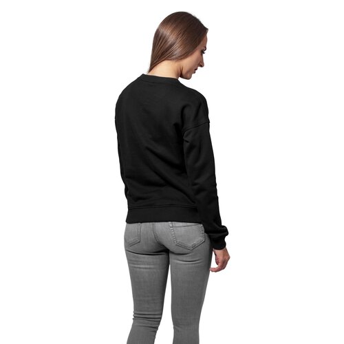 Urban Classics Sweatshirt Damen Rundhals Basic Sweat Pullover TB-1522 Schwarz XL