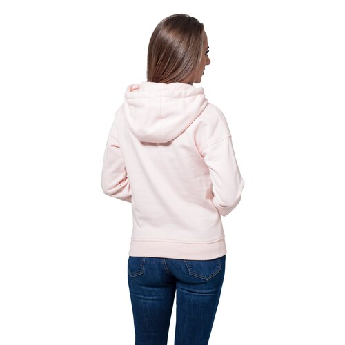 Urban Classics Sweatshirt Damen Basic Kapuzen Pullover Hoodie TB-1524 Rosa XS