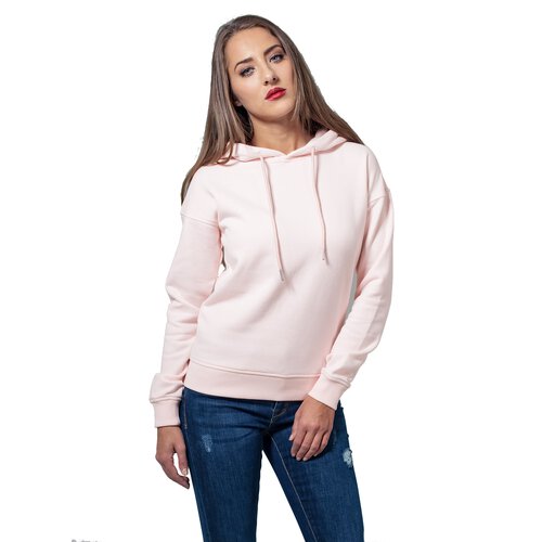 Urban Classics Sweatshirt Damen Basic Kapuzen Pullover Hoodie TB-1524 Rosa S