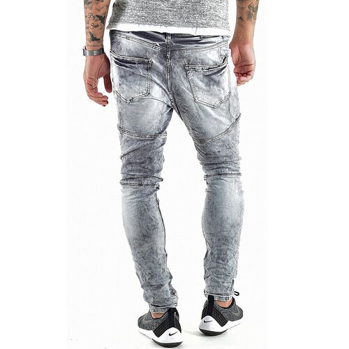 VSCT Jeans Herren Carter Denim Silver Heavy Used Jeanshose V-5641867 Grau