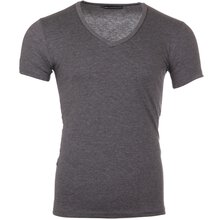 Reslad T-Shirt Herren V-Ausschnitt Basic Look Uni Kurzarm...