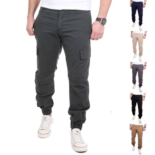 Reslad Jogg-Chino-Hose Herren-Hose Cargohose Cargo-Chino RS-2056