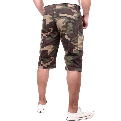 Redbridge Herren-Shorts Camouflage Look Cargo-Shorts Capri Hose RB-4827