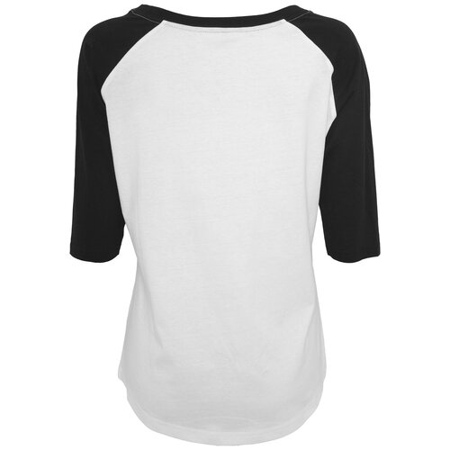 Merchcode T-Shirt Damen BANKSY APE Print Kurzarm Raglan Shirt MC-098 Weiß