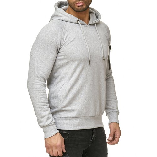 Reslad Herren Pullover Hoodie Kapuzenpullover Longsleeve Basic Sweatshirt Sweater RS-1039