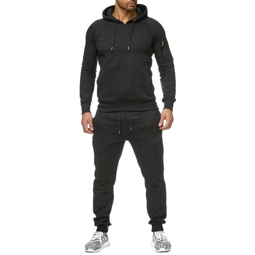 Reslad Herren Jogginganzug Trainingsanzug Sportanzug Jogging-Hose + Sweatshirt Oberteil RS-5071