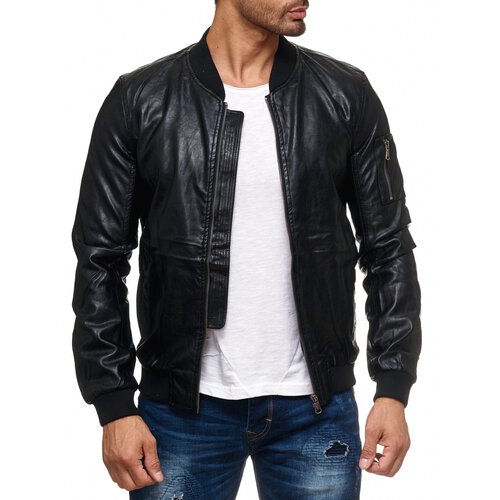 Reslad Kunstlederjacke Herren-Jacke Mnner bergangs-Jacke Leder-Jacke RS-9016