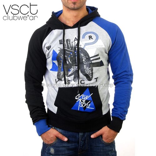 VSCT Sweatshirt Herren Motiv Print Kapuzen Pullover Hoodie V-5400303