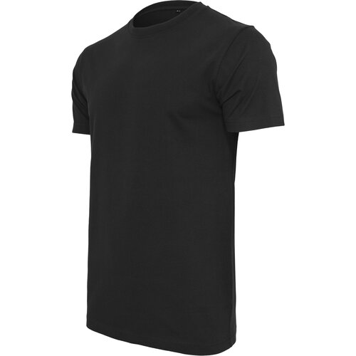 Herren T-Shirt Basic Jersey Einfarbig Rundhalsauschnitt Kurzarm-Shirt Mnner-Shirt Schwarz M
