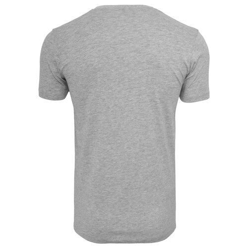 Herren T-Shirt Basic Jersey Einfarbige Rundhals Shirts Kurzarm-Shirt Baumwolle Mnner-Shirt Grau M