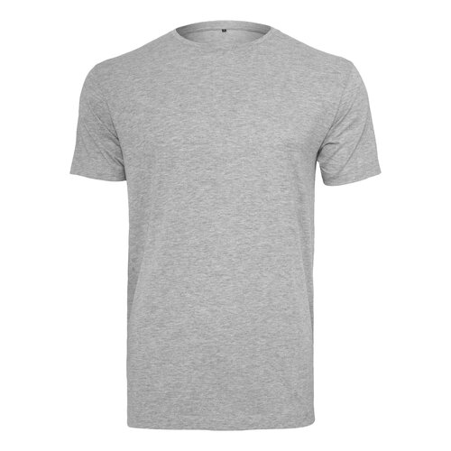 Herren T-Shirt Basic Jersey Einfarbige Rundhals Shirts Kurzarm-Shirt Baumwolle Mnner-Shirt Grau 2XL