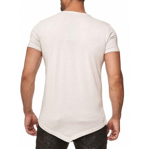 Reslad Herren Mnner-Shirt Vintage Look Basic Rundhals Kurzarm T-Shirt RS-5035