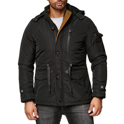 Herren-Jacke Anorak Mnner-Jacke Parka Winterjacke mit abnehmbarer Kapuze A2B-5639