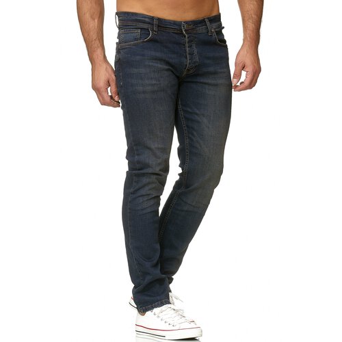 Reslad Jeans Herren Slim Fit Basic Herren-Hose Jeanshose Männer Jeans Hosen Stretch Denim RS-2091