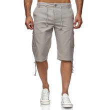 Reslad Leinen Cargo Shorts Mnner Strandhose Herren...