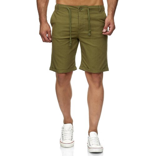 Reslad Leinenhose Kurze Hose Herren Leinen-Shorts lssige Mnner Freizeithose Strandhose Stoffhose Sommer-Shorts RS-3002