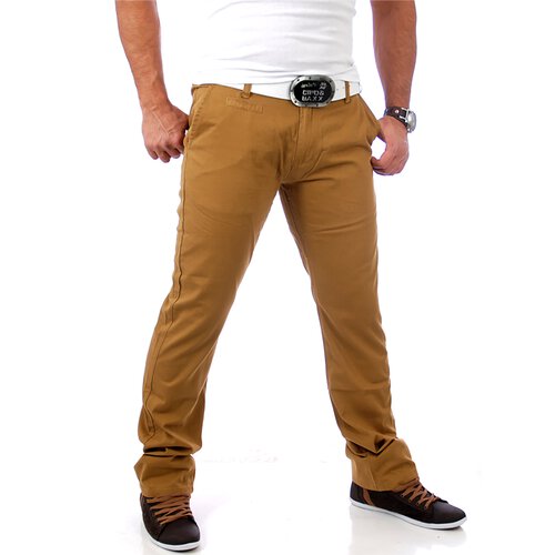 Tazzio Herren Chino-Hose Colored Stoff Chino Hose Business Mnner Freizeithose