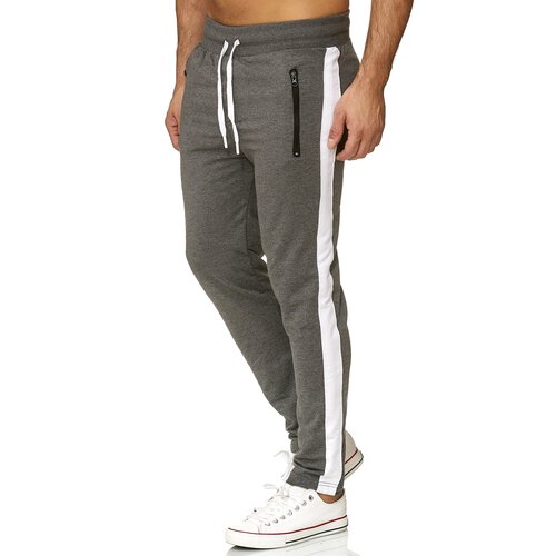 Reslad Sporthose Herren Jogginghose fr Mnner Trainingshose lang mit Streifen leichte Sweathosen fr Fitness & Gym RS-5086