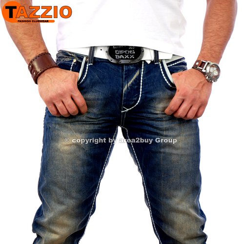 Tazzio Jeanshose Herren Männer Jeans TZ-5053-2 Dunkelblau