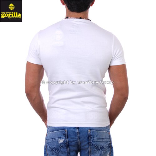 Gorilla G-9003 FBI T-Shirt Weiß