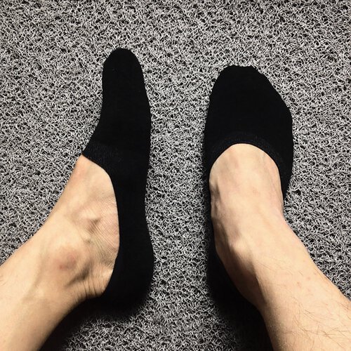 Reslad Unsichtbare Sneaker Socken (6xPaar) Damen & Herren mit Silikonpads I Füsslinge Footies ohne drückende Naht I feinste gekämmte Baumwolle